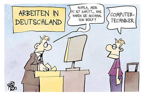 Die Einwanderung von Fachkraeften wird dringend benoetigt