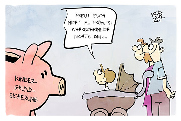 Die Kindergrundsicherung wird eingedampft