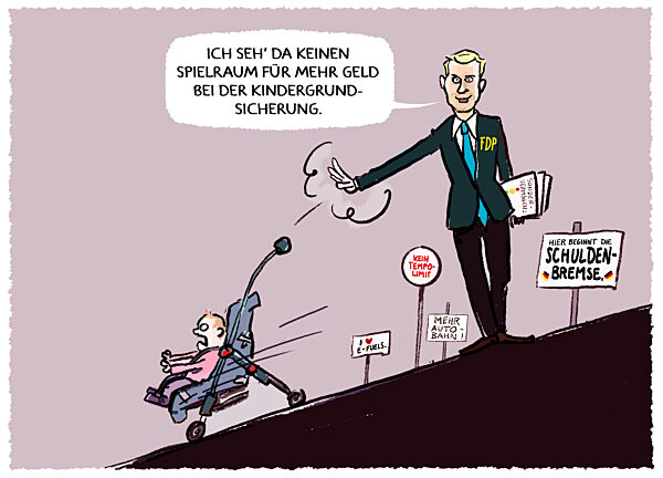 Lindner streicht die Kindergrundsicherung zusammen