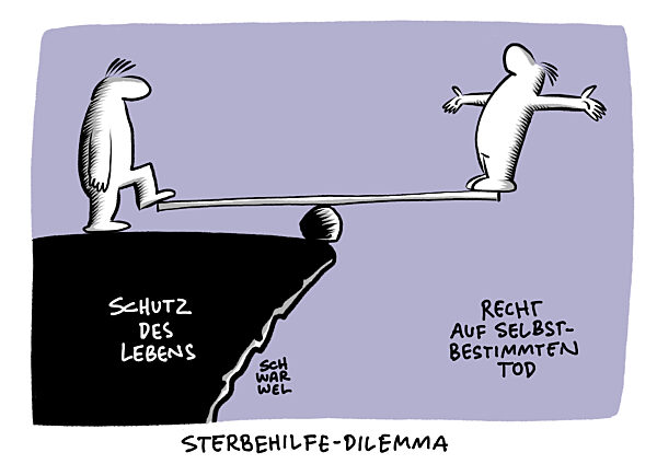 Sterbehilfe-Gesetzentwuerfe scheitern im Bundestag