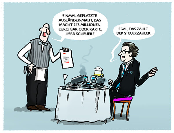 Quittung fuer Scheuers Maut