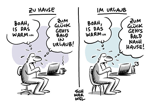 Hitze-Welle ueber Deutschland : DWD veroeffentlicht Warnstufe Lila