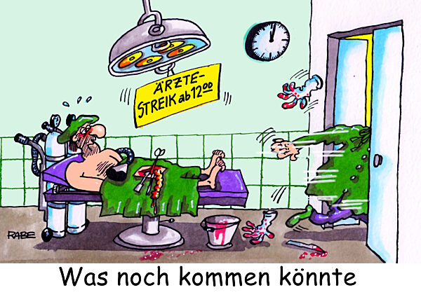 Streik Aerzte Operationssaal Tarifverhandlungen Verdi