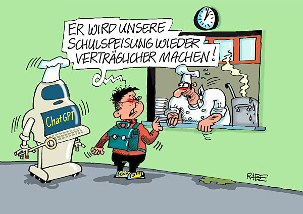 Schule Schueler Schulkueche Kantine Schulspeisung Roboter Koch Kueche