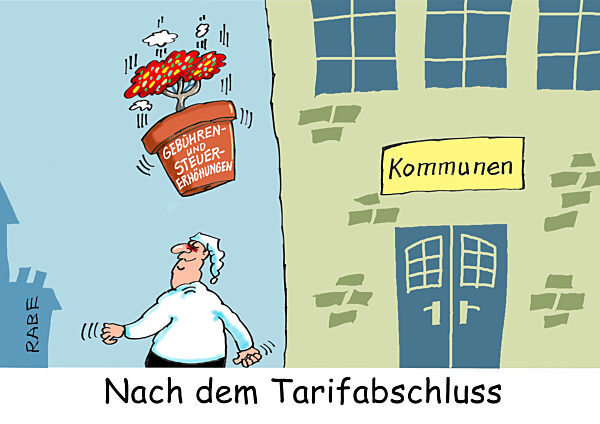 Tarifabschluss Kommunen Buerger Blumentopf Schulden