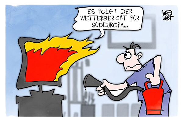 Hitzerekorde in Suedeuropa