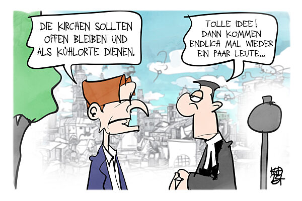 Kirchen sollen Zufluchtsorte an heissen Tagen werden