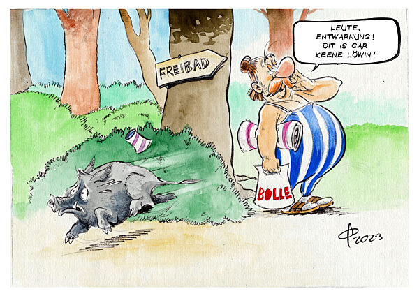 Freilaufende Raubkatze