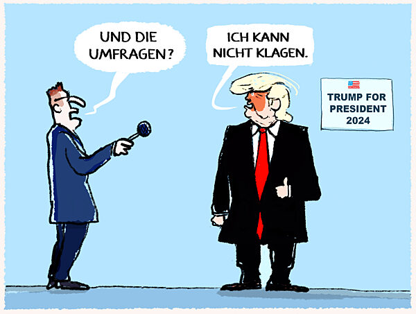 Trump liegt weiter vorn ...