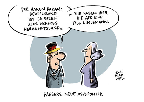 Faeser Abschiebeplaene Asyl AfD-Umfragehoch Rammstein