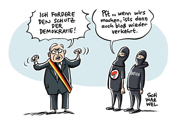 Tag der Verfassung : Steinmeier fordert Schutz der Demokratie