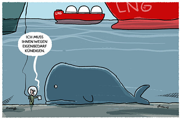 Kein Platz mehr in der Fahrrinne