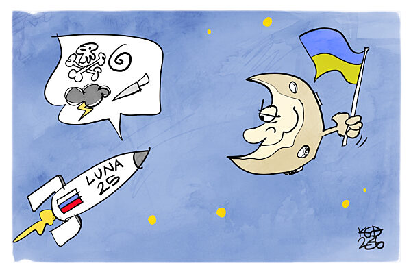 Russische Raumsonde Luna 25 ist auf dem Weg zum Mond