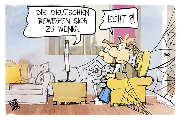 Die Deutschen bewegen sich zu wenig