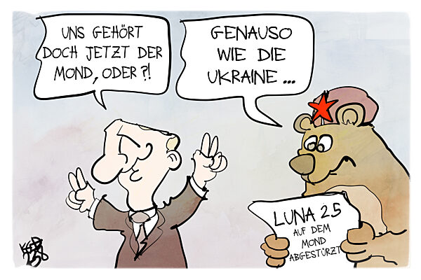 Die russische Mondmission Luna 25 scheitert