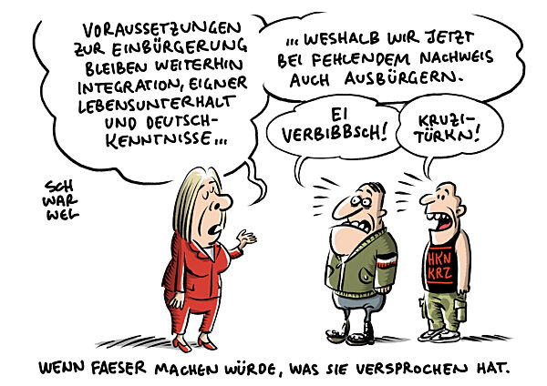 Staatsangehoerigkeitsrecht : Kabinett beschliesst schnellere Einbuergerunge