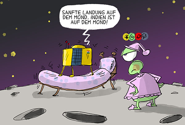 Indien auf dem Mond