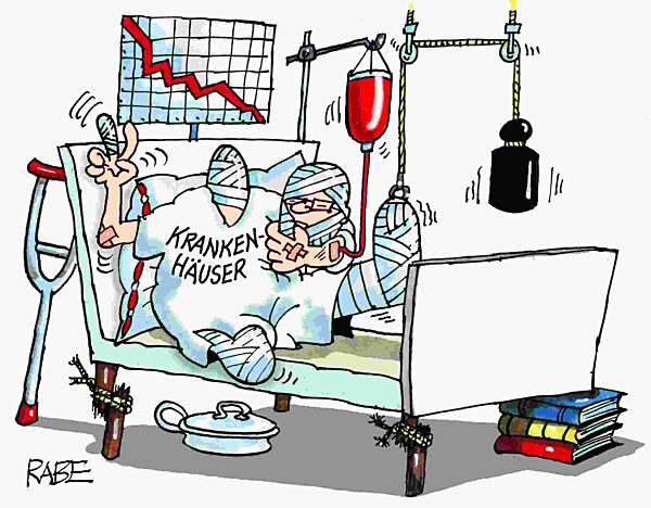 Eingebettet ohne Personal - Kopf ab