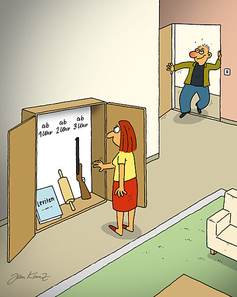 Leviten lesen oder Nudelholz oder Flinte