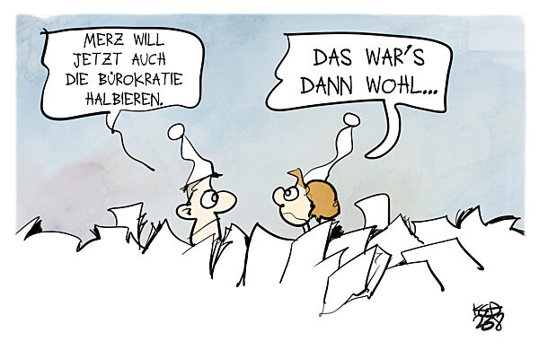 Merz will die Buerokratie halbieren