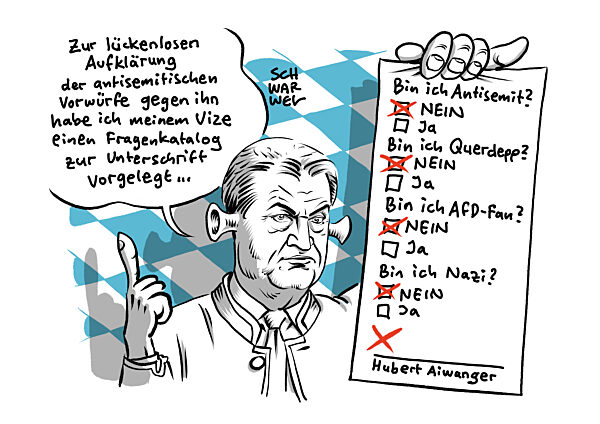 Hubert Aiwanger : Soeder legt ihm 25 Fragen zu antisemitischem Flugblatt vo