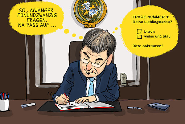 Soeder haelt vorerst an Aiwanger fest