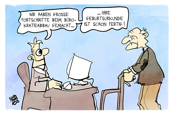 Die Bemuehungen zum Buerokratieabbau schreiten voran