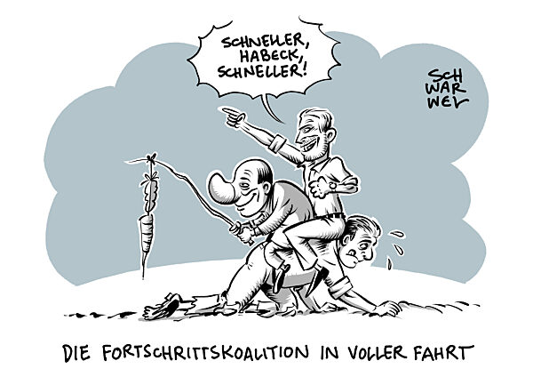 Dauerkrise der Ampelkoalition : Ein Schritt vor zwei zurueck