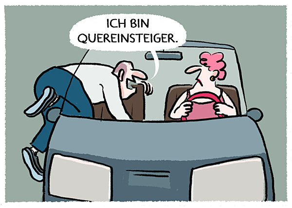 Eigensinnige Beifahrer