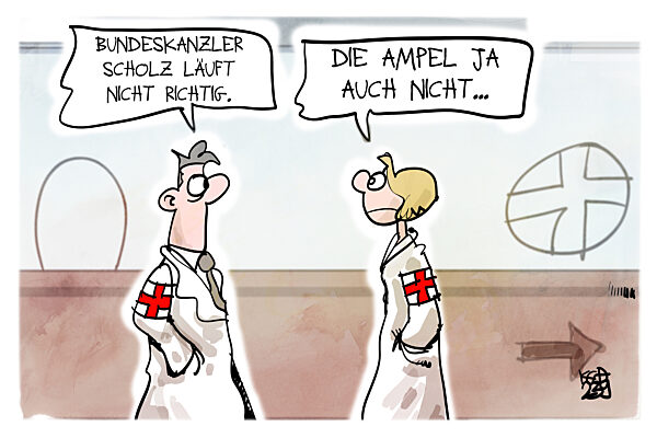 Scholz stuerzt beim Joggen