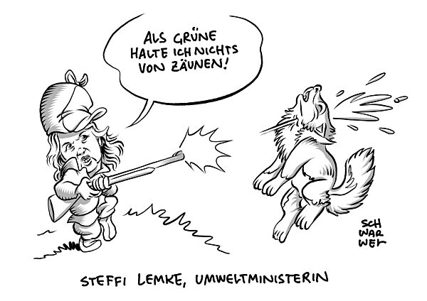 Gruene Umweltministerin Lemke will Wolfsabschuss erleichtern