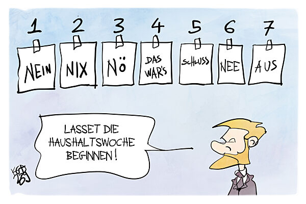 Haushaltswoche im Bundestag