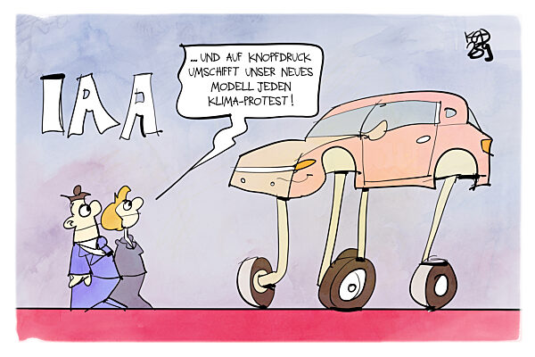 Klima-Proteste bei der IAA