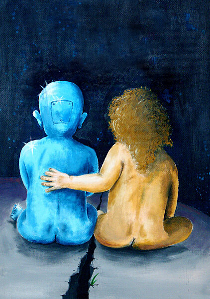 Mensch versus Technik und Maschine - Freundschaft