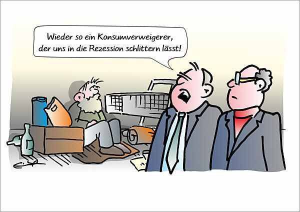 Schuld an der Rezession