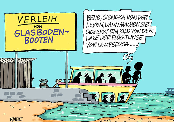 Von der Leyen auf Lampedusa