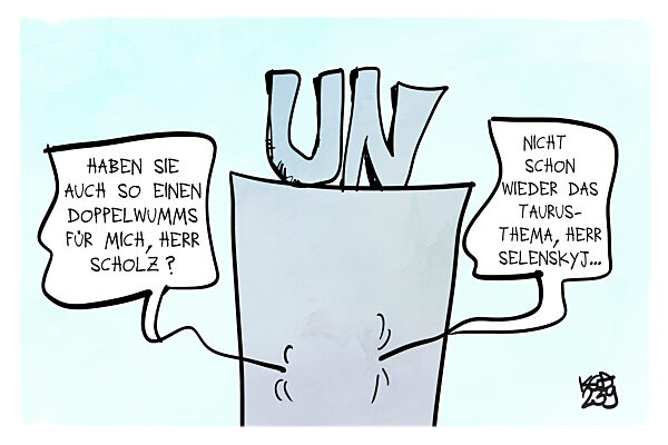 Selenskyj bittet um Taurus-Marschflugkoerper