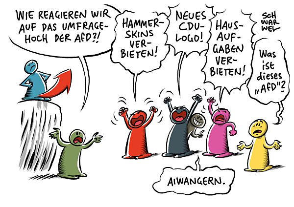 AfD erreicht Allzeithoch nur noch vier Punkte hinter Union