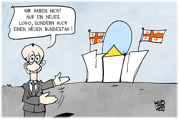 Die CDU verwechselt das Reichstagsgebaeude mit dem georgischen Praesidenten