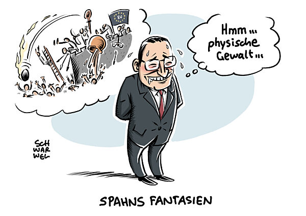 Jens Spahn fuer physische Gewalt beim Versuch irregulaerer Migration