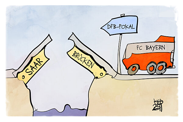 Saarbruecken wirft die Bayern aus dem Pokal