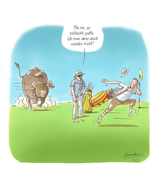 Serie Golfen - Sprachlos vor Schreck