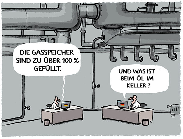 Volle Gasspeicher