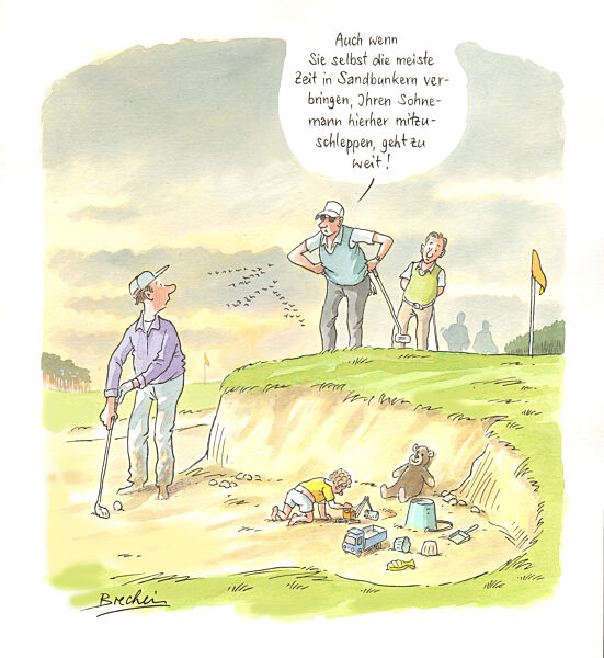 Serie Golfen - Abhaengen im Sandbunker
