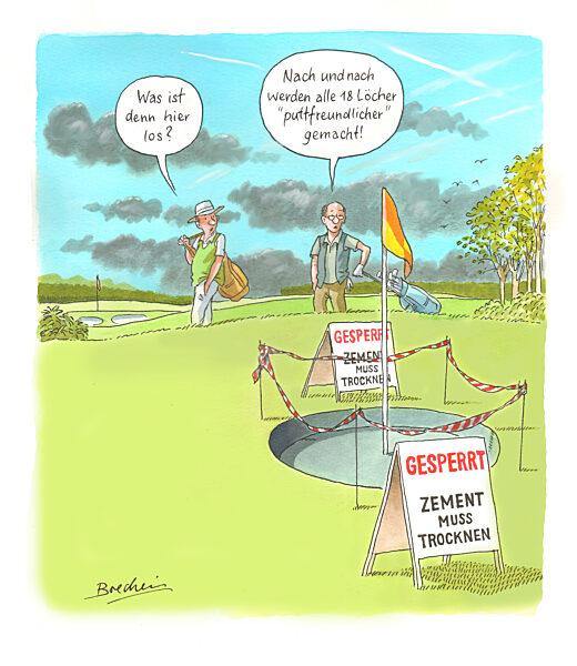 Serie Golfen - Puttfreundliche Loecher