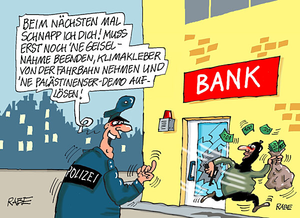 Bankraeuber und Klimakleber