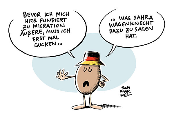 Wagenknecht Wahl : Deutschland hat keinen Platz mehr fuer Migranten