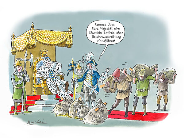 Staatliche Lotterie ohne Gewinnausschuettung