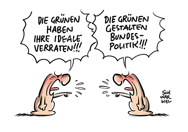 Parteitag der Gruenen : Mitte und Mainstream als einzige Chance