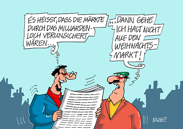 Algemeine Verunsicherung auf Weihnachtsmaerkten